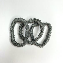 Load image into Gallery viewer, grey silk skinny scrunchies
