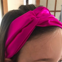 Load image into Gallery viewer, Pink Silk headband
