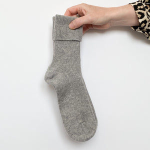Grey Cashmere Sock UK