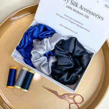 Load image into Gallery viewer, Mulberry Silk Hair Scrunchie Gift Set UK 
