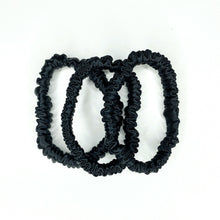 Load image into Gallery viewer, Black Mulberry Silk Skinny Hairbands
