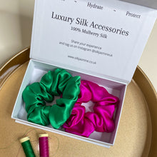 Load image into Gallery viewer, Silk Scrunchie Gift Set Duo
