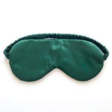 Load image into Gallery viewer, Dark Green Mulberry Silk Eye Mask UK
