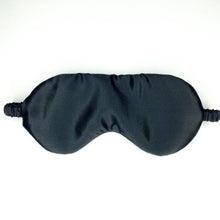 Load image into Gallery viewer, black silk sleep mask
