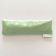 Load image into Gallery viewer, Pistachio Green Silk Eye Pillow UK
