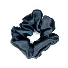 Load image into Gallery viewer, Black Silk Scrunchie

