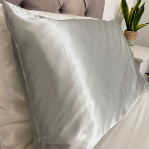Silver Grey Mulberry Silk Pillowcases UK