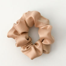 Load image into Gallery viewer, rose gold silk scrunchie
