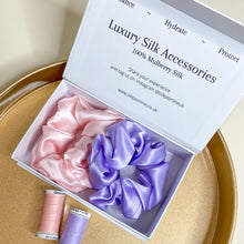 Load image into Gallery viewer, Silk Scrunchie Gift Set Duo
