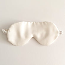 Load image into Gallery viewer, white silk sleep mask
