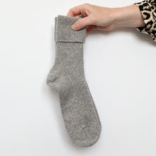 Load image into Gallery viewer, Grey Cashmere Sock UK
