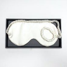 Load image into Gallery viewer, White Silk Sleep Mask UK
